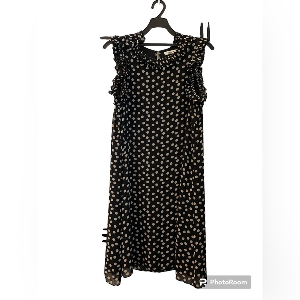 Max Studio polka dot shift dress